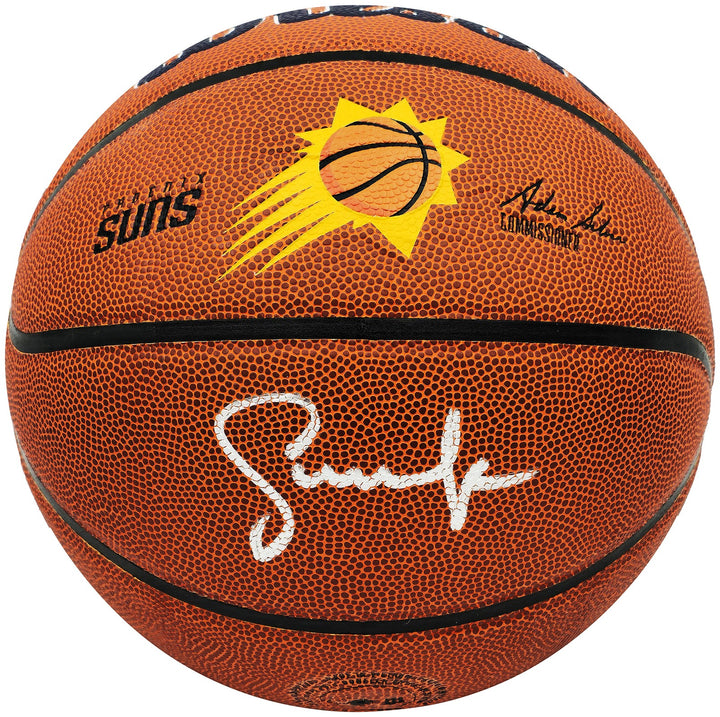 Steve Nash Signed Composite Leather Phoenix Suns Logo Basketball Beckett Witness