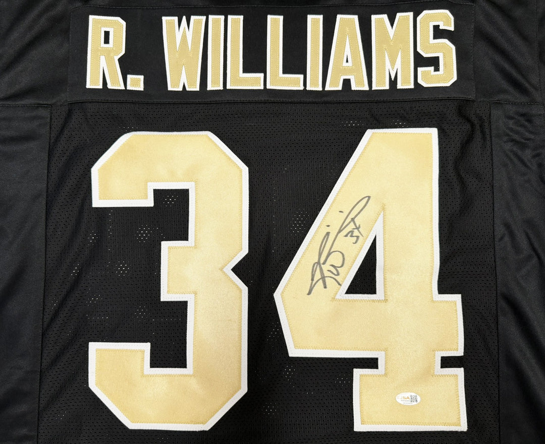 Ricky Williams Signed New Orleans Saints Black Jersey JSA Witness