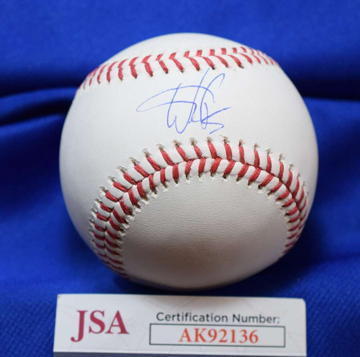 Wander Franco JSA COA Autograph Major League Signed Baseball OML