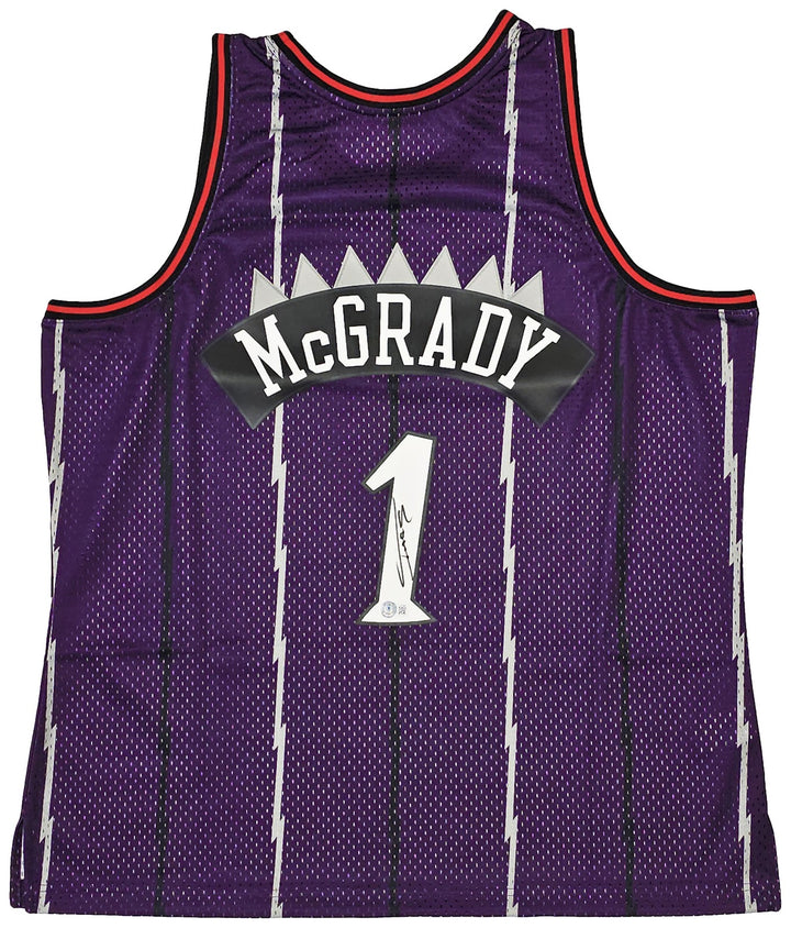 Raptors Tracy McGrady Auto Purple Mitchell Ness 98-99 HWC Swingman Jersey 2X