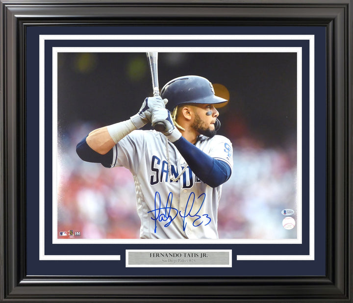 Fernando Tatis Jr. Signed Framed 16x20 Photo San Diego Padres Beckett BAS