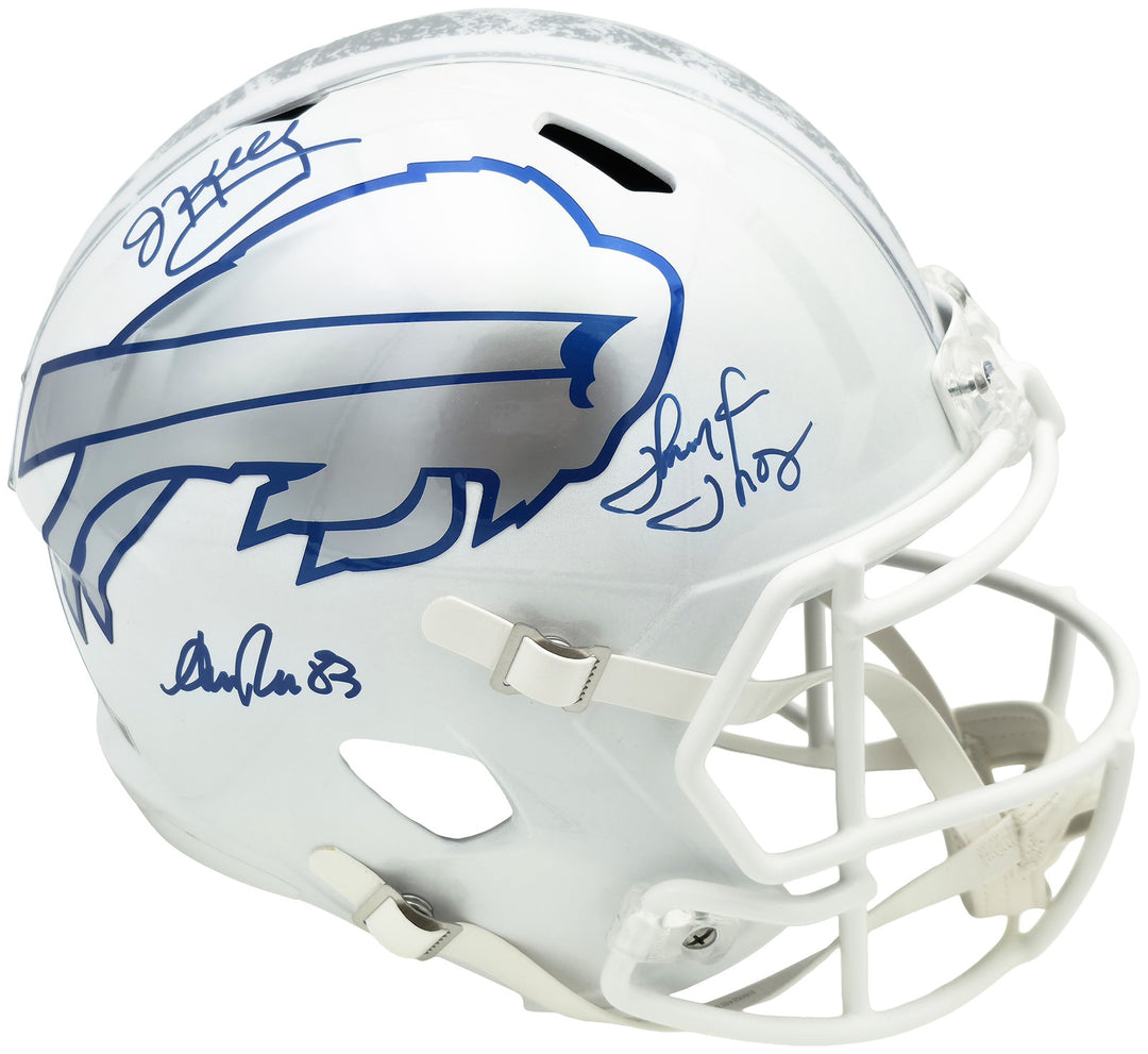 Jim Kelly, Thomas & Reed Auto Bills Rivalries White Full Size Replica Spd Helmet