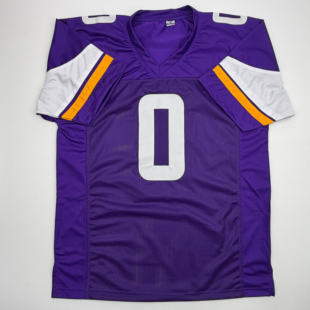 Autographed/Signed Ivan Pace Jr. Minnesota Purple Football Jersey Beckett COA