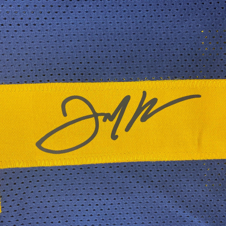 Facsimile Autographed Julian Edelman Kent State Blue Reprint Jersey Size Mens XL
