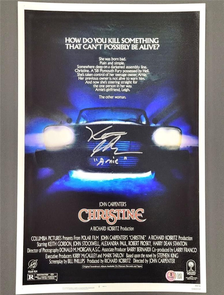 Keith Gordon signed "Arnie" Christine 11x17 Photo Poster autograph ~ Beckett BAS