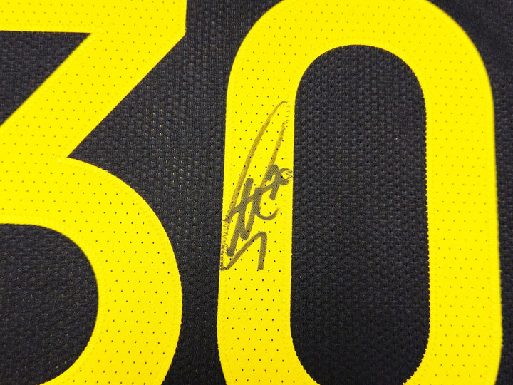 Warriors Stephen Curry Signed Black Nike City Edition Jersey Size 52+2 JSA