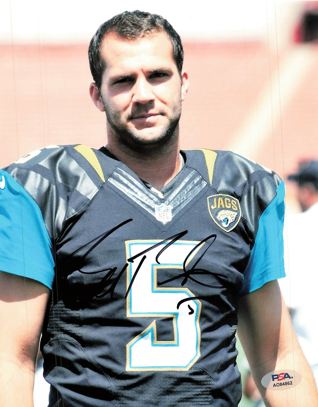 Blake Bortles Jacksonville Jaguars Signed Football Photo