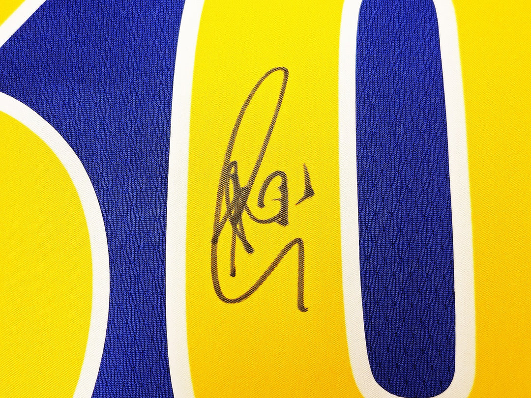 Warriors Stephen Curry Auto Blue Nike Swingman Classic Jersey Size 48 JSA
