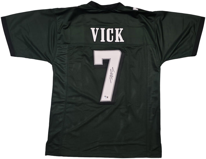 Philadelphia Eagles Michael Vick Signed Green Jersey Beckett Witness
