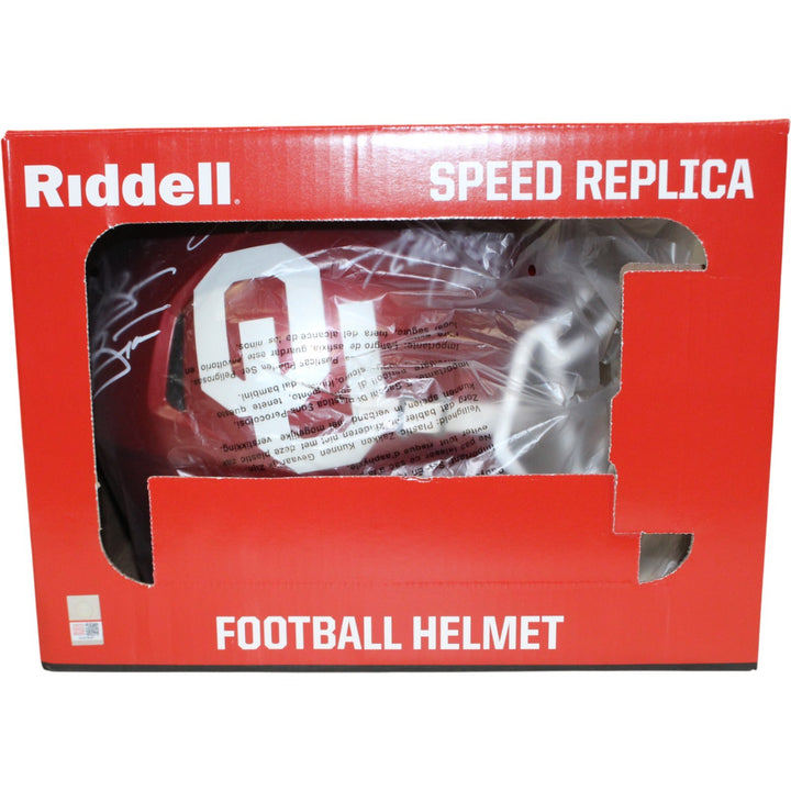 Sam Bradford Peterson Bosworth Signed Oklahoma Sooners F/S Helmet Beckett 54255