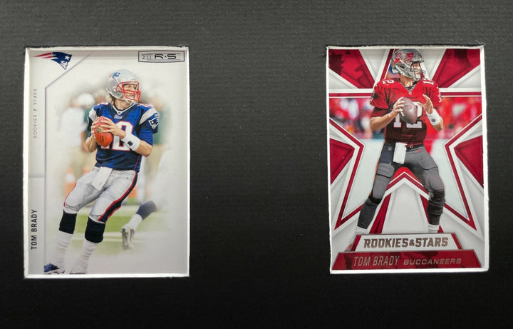Tom Brady Framed 10 Football Card Collage Tampa Buccaneers New England Patriots