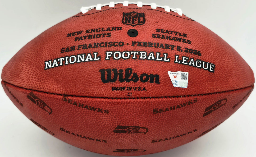 Jaxon Smith-Njigba Signed Seahawks SB LX Logo Leather Football Fanatics