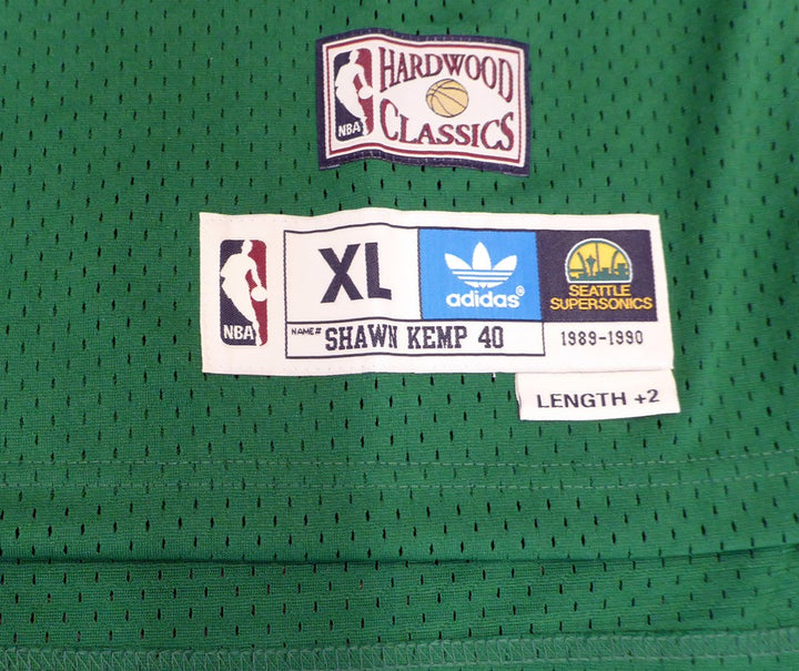 Seattle Sonics Shawn Kemp Auto Green Adidas Hardwood Classics Jersey Reign Man