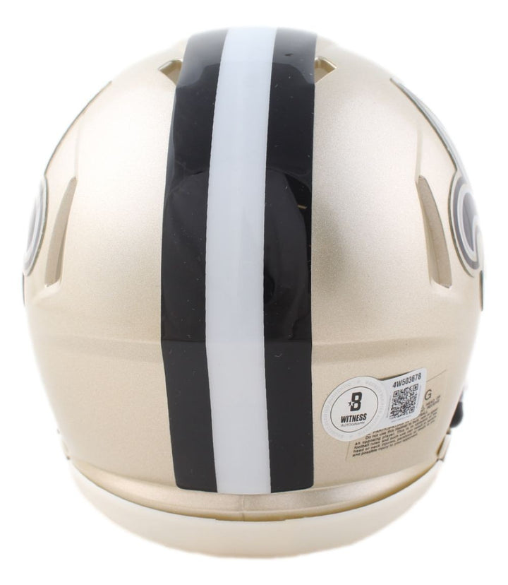 Drew Brees Signed New Orleans Saints Mini Speed Helmet HOF 26 BAS