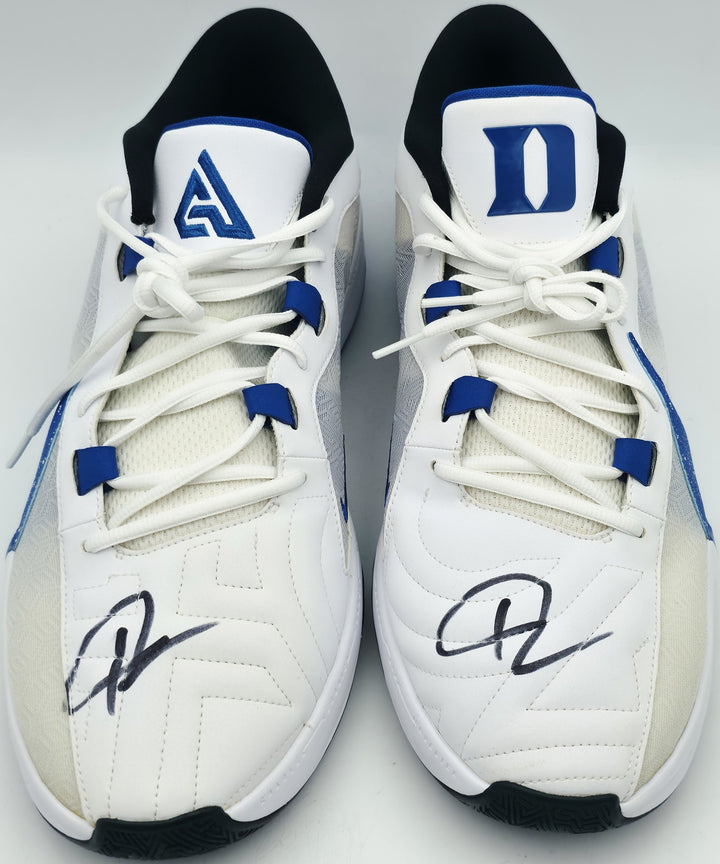 Giannis Auto 2023 (PE) Promo Duke Nike Zoom Freak 5 Game Shoes Size 17 Beckett