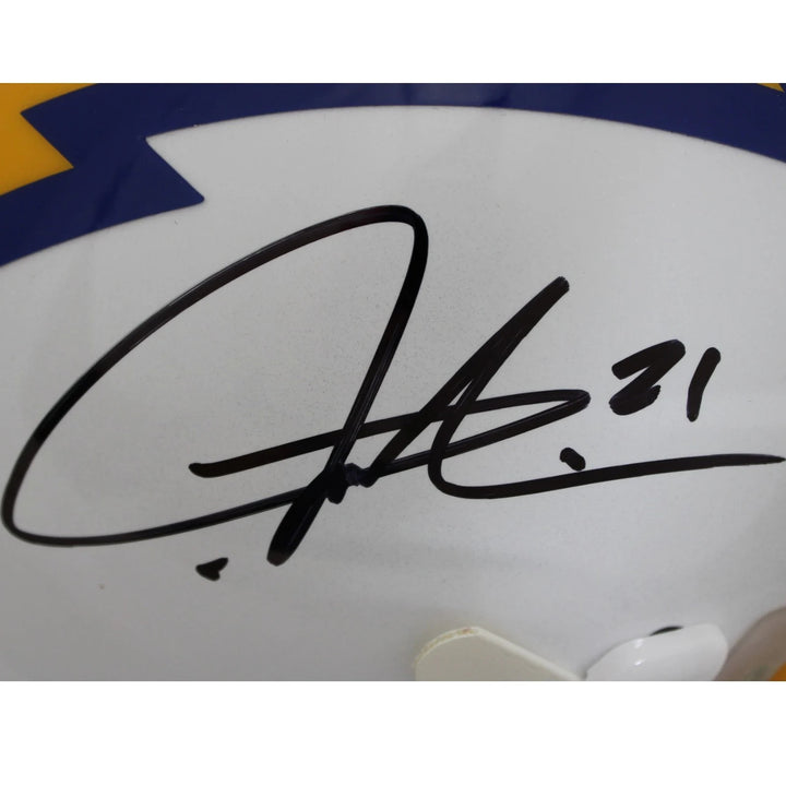 LaDainian Tomlinson Signed Los Angeles Chargers SpeedFlex Helmet Beckett 58499
