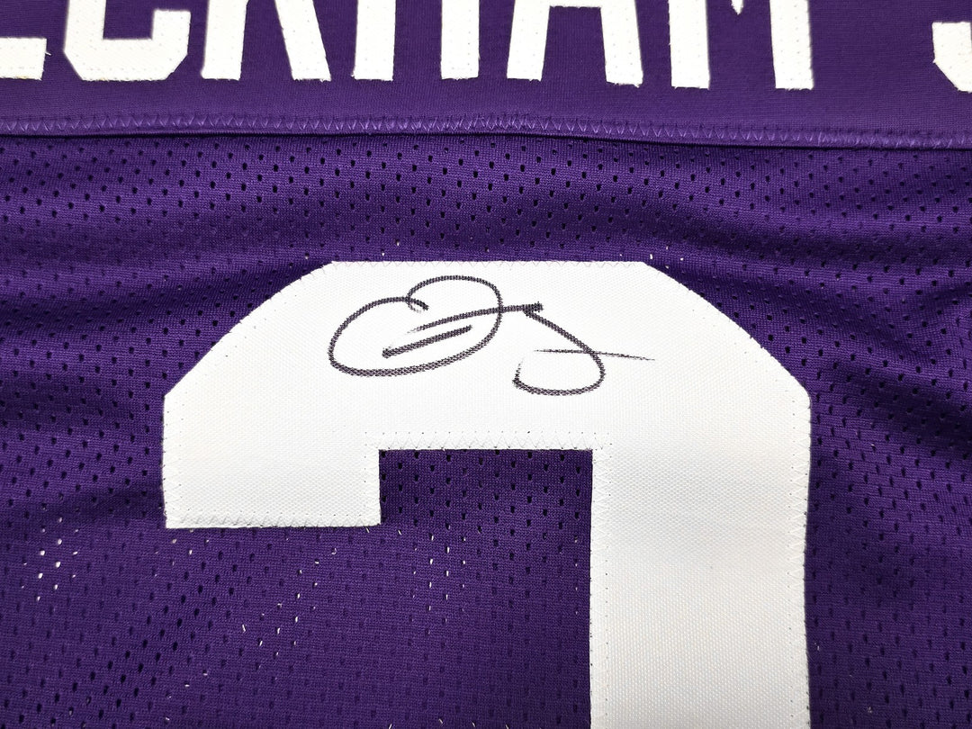 LSU Tigers Odell Beckham Jr. Signed Purple Jersey Beckett Witness
