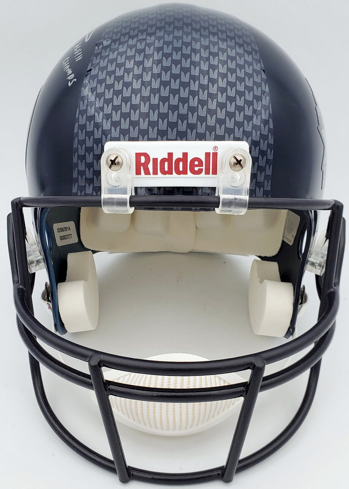 Russell Wilson Signed Seahawks SB Full Size Replica Helmet In Silver RW Holo