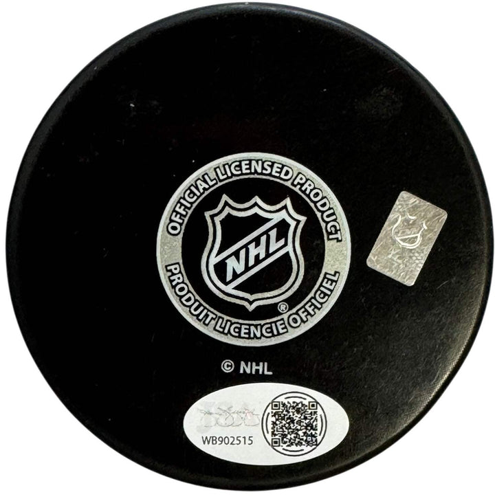 Jonah Gadjovich Back 2 Back Autographed Official Panthers Puck (JSA Witness)