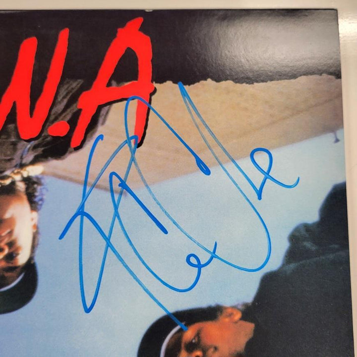 Ice Cube signed vinyl NWA Straight Outta Compton record album LP (B) BAS Beckett