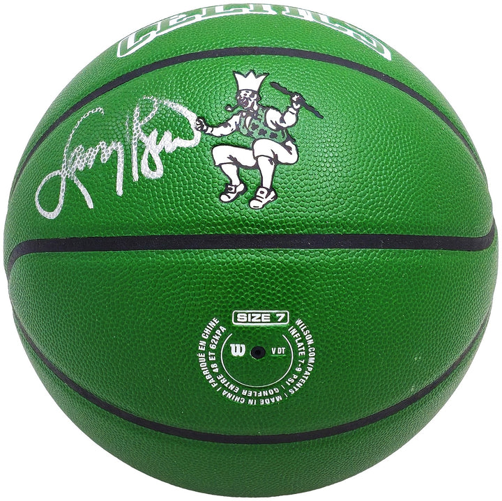Larry Bird Auto Green City Edt Auerbach Smoke Logo Basketball Celtics Beckett