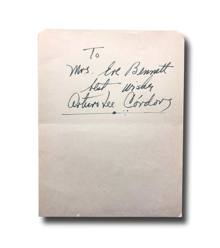 Arturo De Cordova Hand Signed Album Page Cut JSA COA Autograph God Bless You