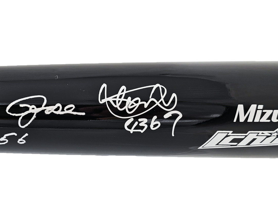 Ichiro Suzuki Pete Rose Auto Black Mizuno Player Model Bat Mariners Hits PR Holo