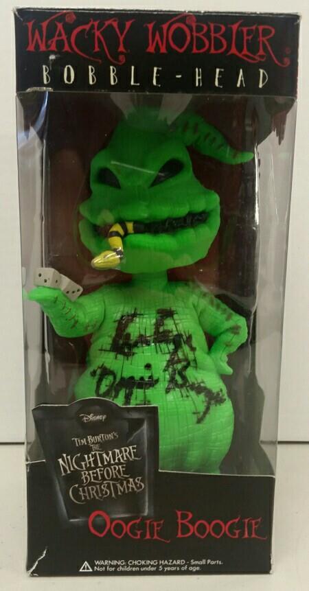 KEN PAGE voice of OOGIE BOOGIE signed Wacky Wobbler Funko w/ PSA/DNA COA