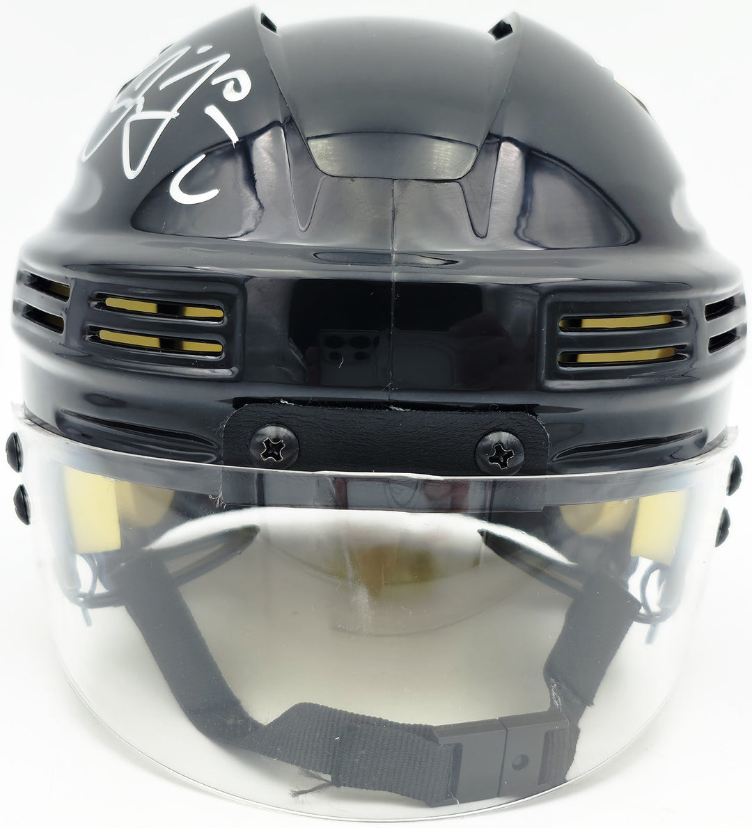 Jaromir Jagr Signed Pittsburgh Penguins Black Mini Helmet JSA Witness