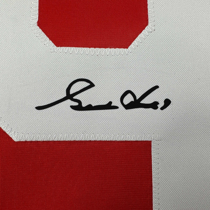 Facsimile Autographed Gordie Howe Detroit Red Reprint Auto Jersey Size Men's XL