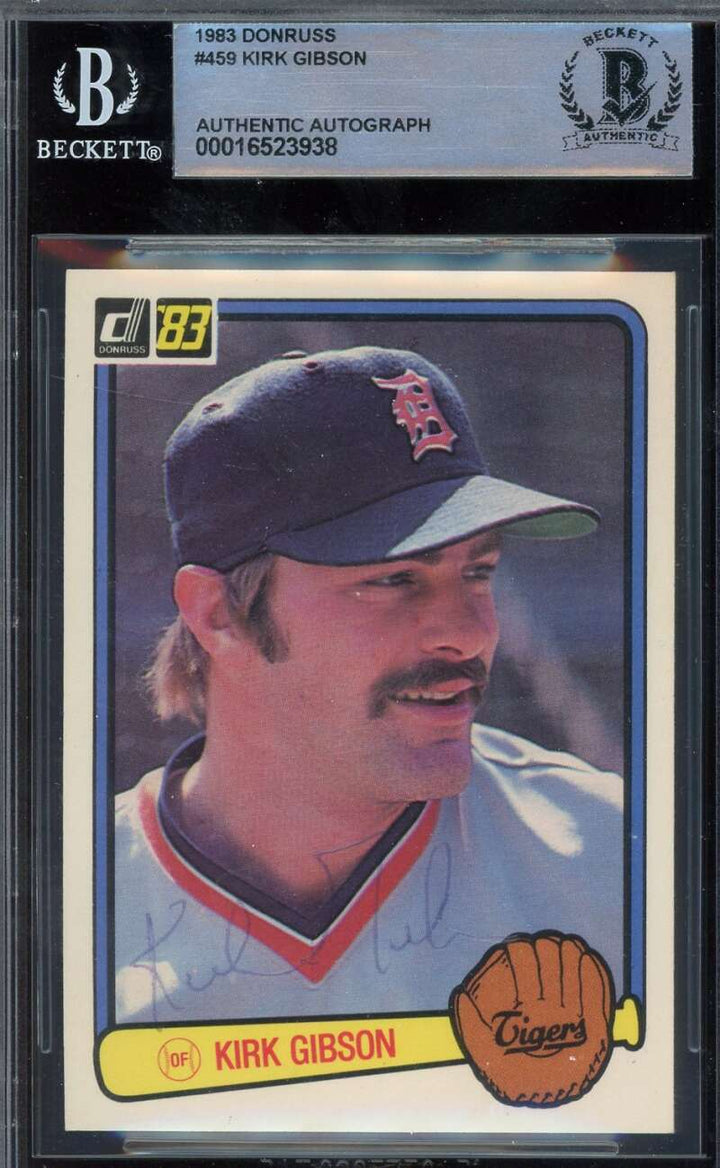 Kirk Gibson Beckett BAS Signed 1983 Donruss Autographed