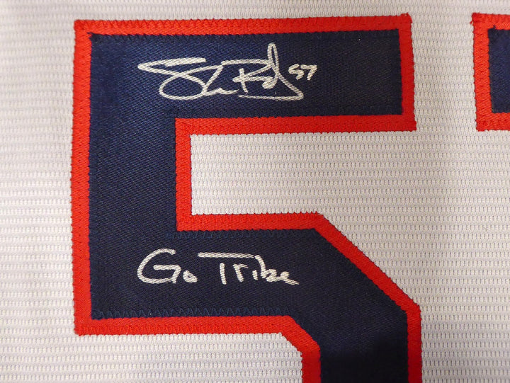 Cleveland Indians Shane Bieber Signed Gray Nike Jersey Size L "Go Tribe" Beckett