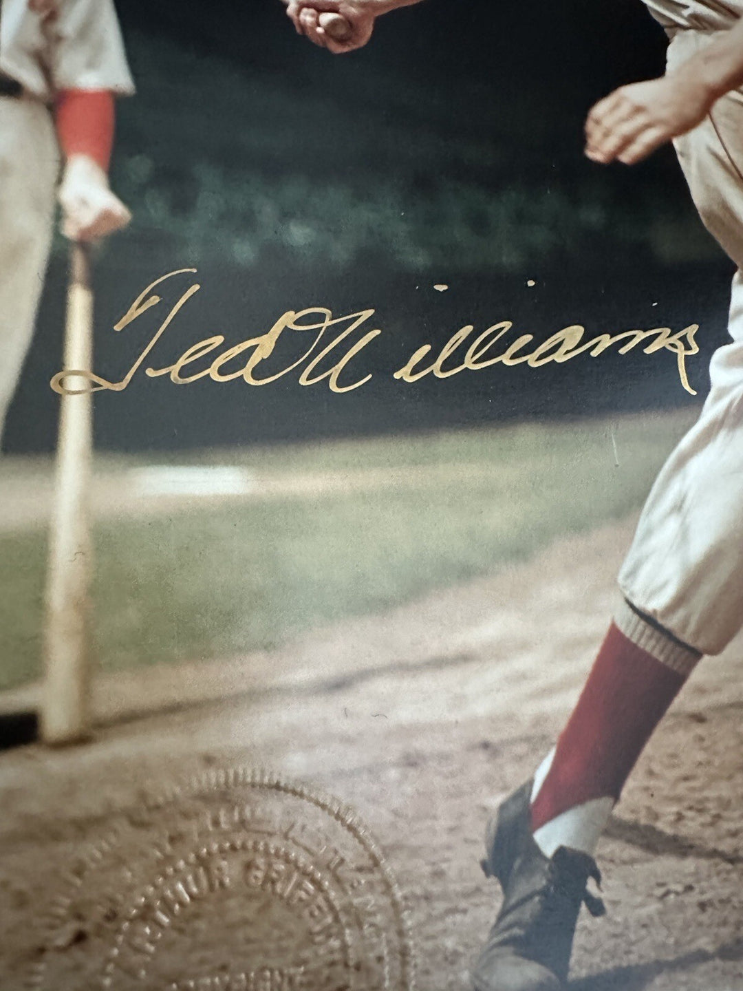 Ted Williams signed 1939 Rookie 8x10 photo arthur griffin W/Seal Psa MINT AUTO