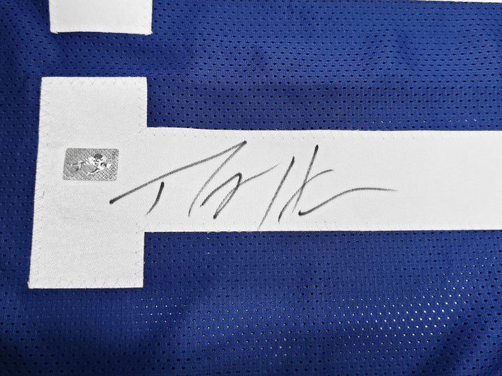 Seattle Seahawks Percy Harvin Autographed Blue Jersey MCS Holo