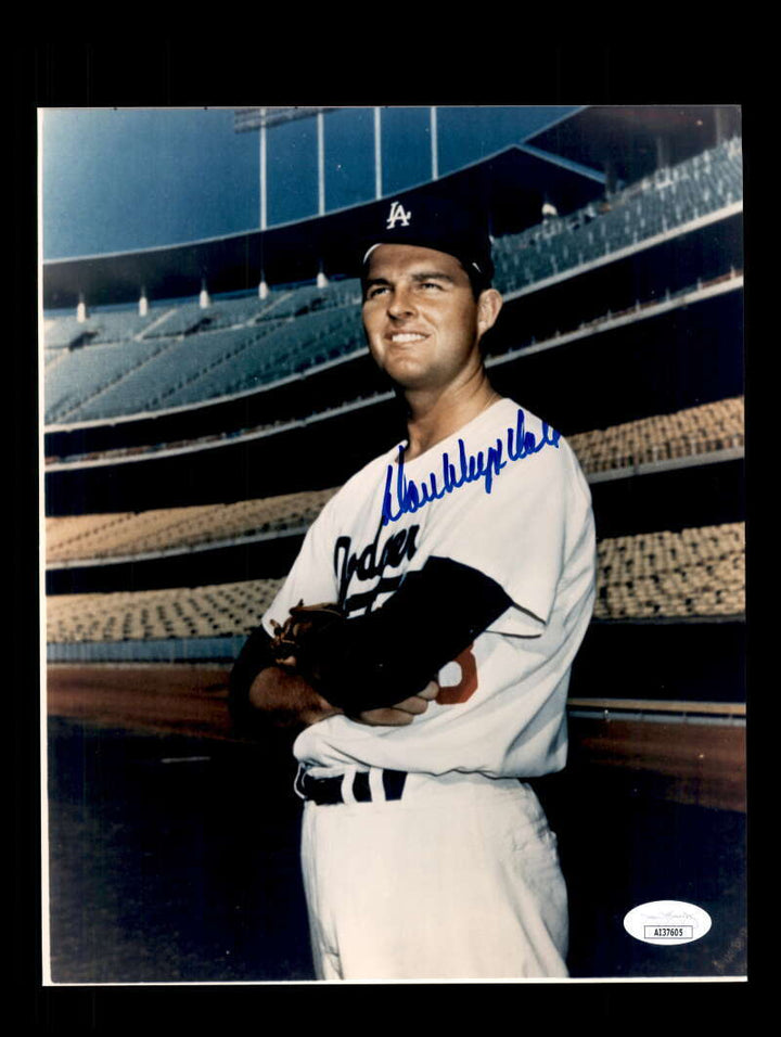 Don Drysdale JSA Coa Signed  8x10 Photo Autograph Dodgers