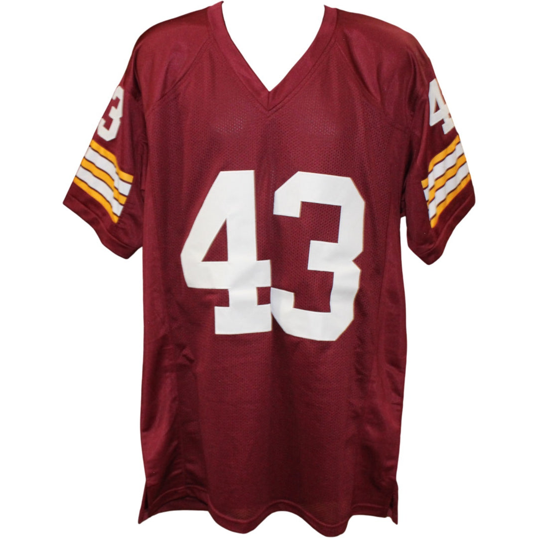 Larry Brown Autographed Pro Style XL Red Jersey 72 MVP Beckett Witness 54287