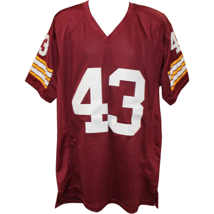 Larry Brown Autographed Pro Style XL Red Jersey 72 MVP Beckett Witness 54287