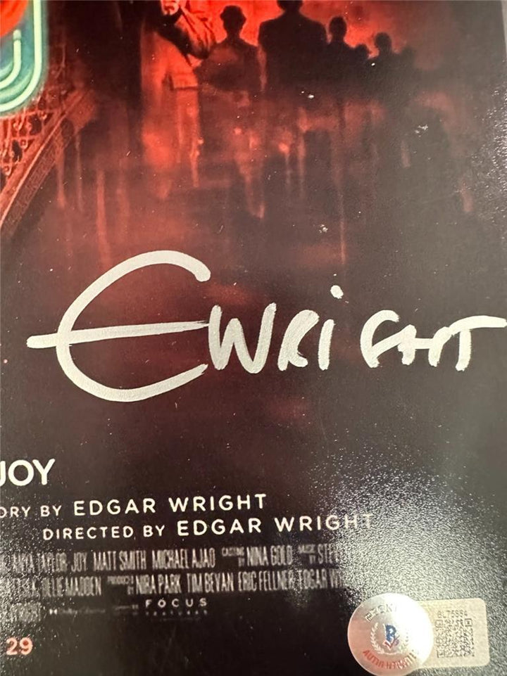 Edgar Wright signed Last Night in Soho 11x17 photo poster autograph Beckett BAS