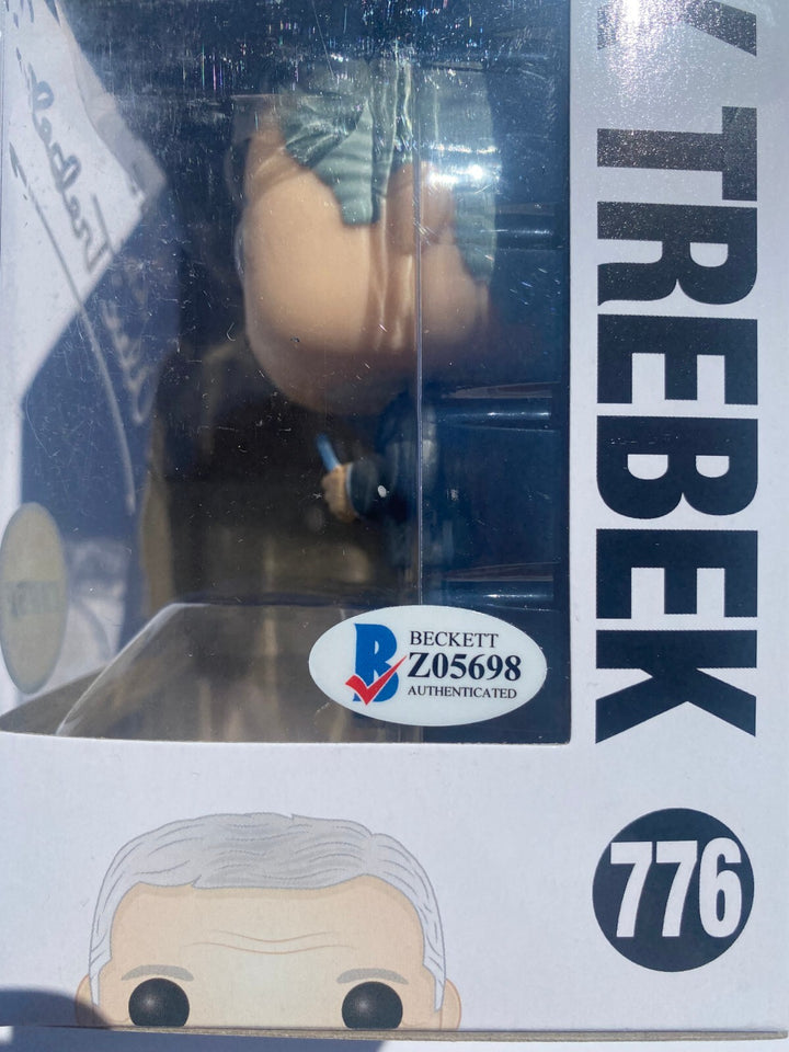 ALEX TREBEK SIGNED AUTOGRAPHED CHASE EDITION JEOPARDY FUNKO POP 776 BECKETT BAS