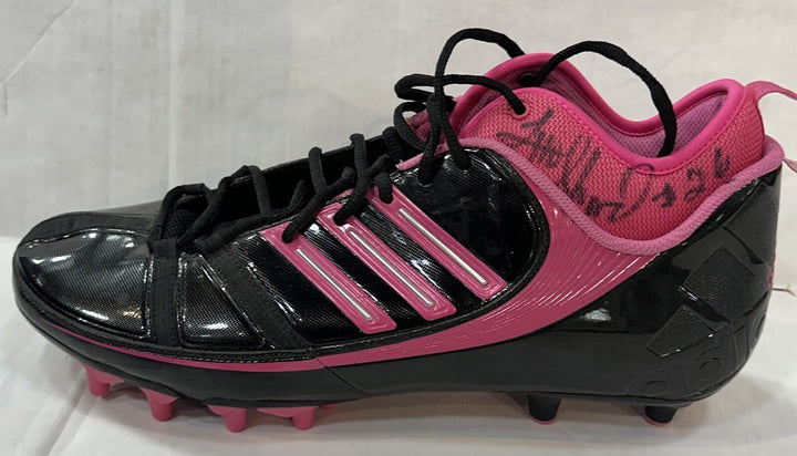 Lito Sheppard Signed Adidas Breast Cancer Game Cleats Pair Jets Auto Sz 13 PSA