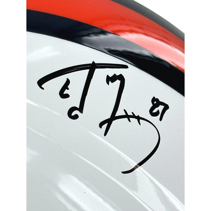 Denver Broncos Signed John Elway Shannon Sharpe Ed McCaffrey Rod Smith Helmet