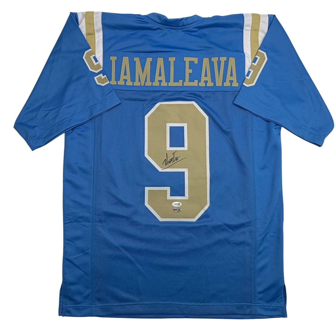 Autographed/Signed Nico Iamaleava UCLA Blue College Football Jersey JSA COA