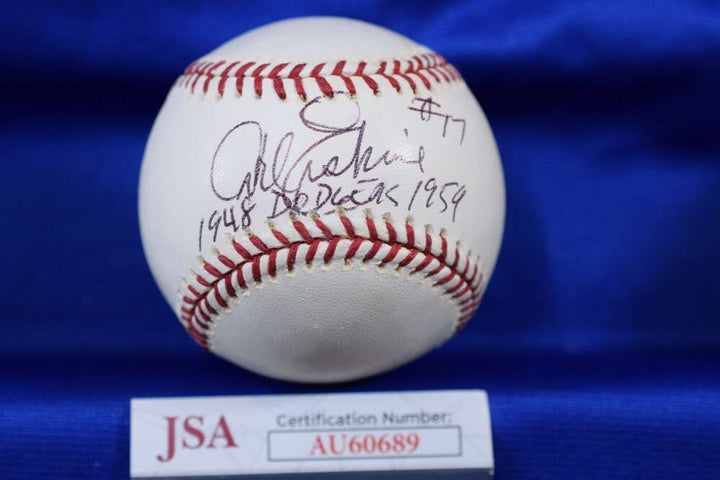 Carl Erskine JSA COA Autograph Major League Signed Baseball 1948 Dodgers 1959