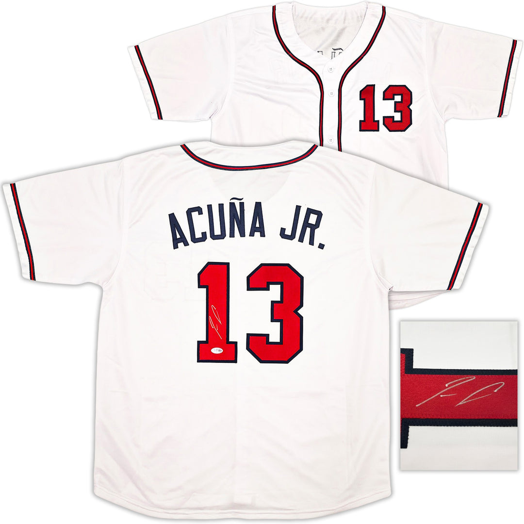 Atlanta Braves Ronald Acuna Jr. Signed White Jersey Beckett