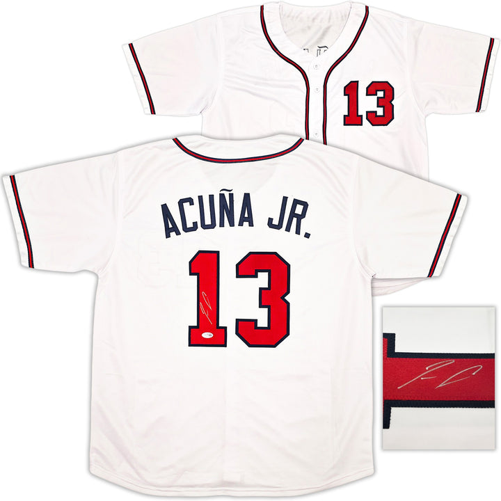 Atlanta Braves Ronald Acuna Jr. Signed White Jersey Beckett