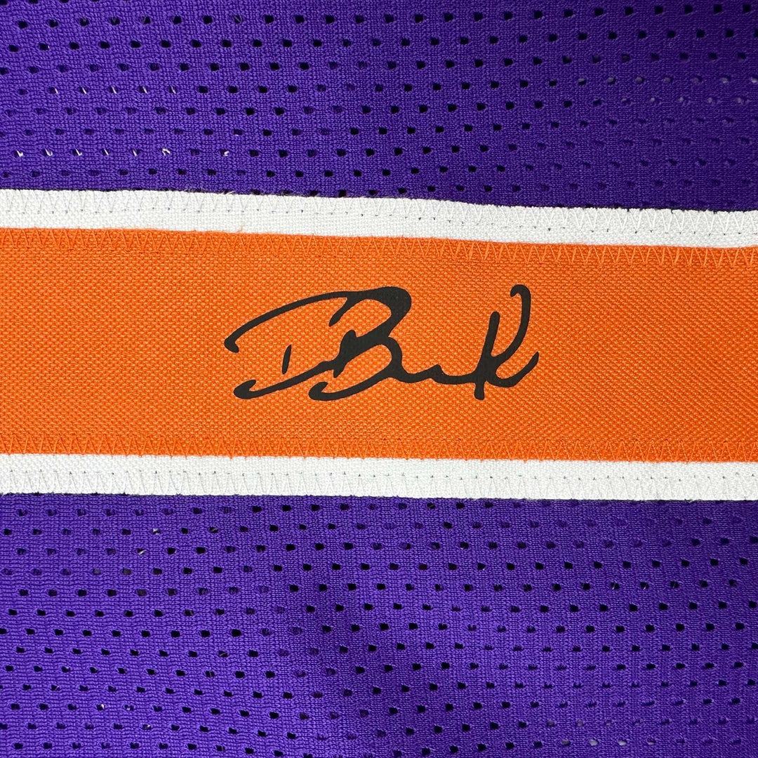 Facsimile Autographed Devin Booker Phoenix Purple Reprint Auto Jersey Men's XL