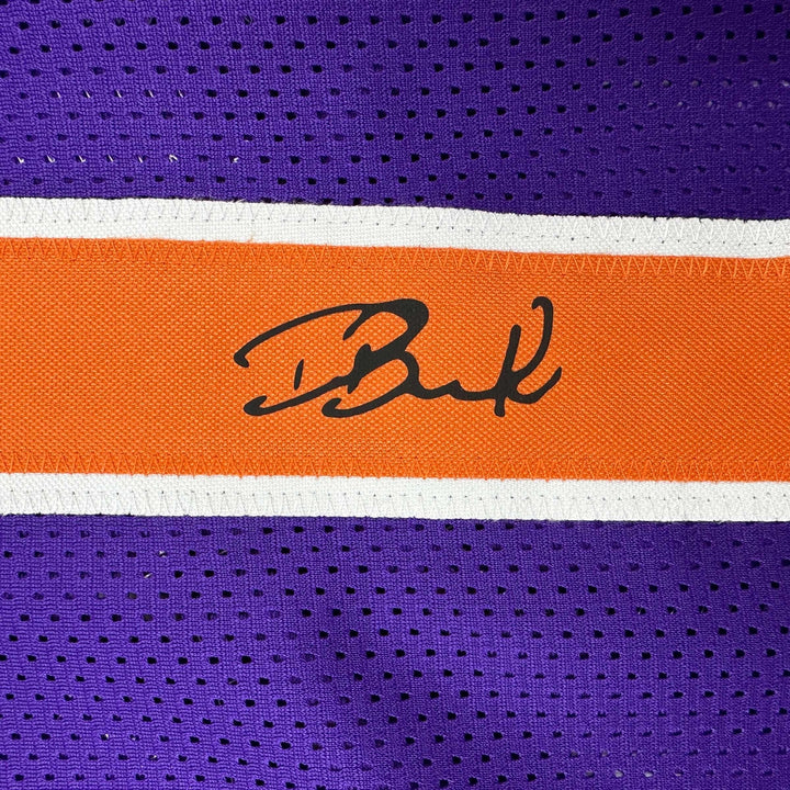 Facsimile Autographed Devin Booker Phoenix Purple Reprint Auto Jersey Men's XL