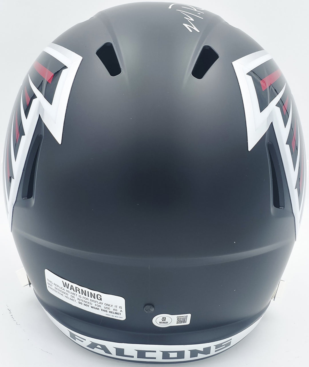 Michael Penix Jr Auto Falcons 2020 Alternate Black Full Size Rep Helmet Beckett