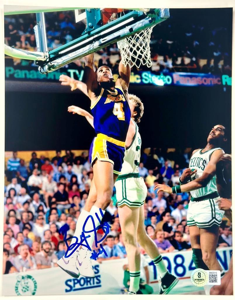 Byron Scott signed Los Angeles Lakers 8x10 Photo autograph ~ Beckett BAS
