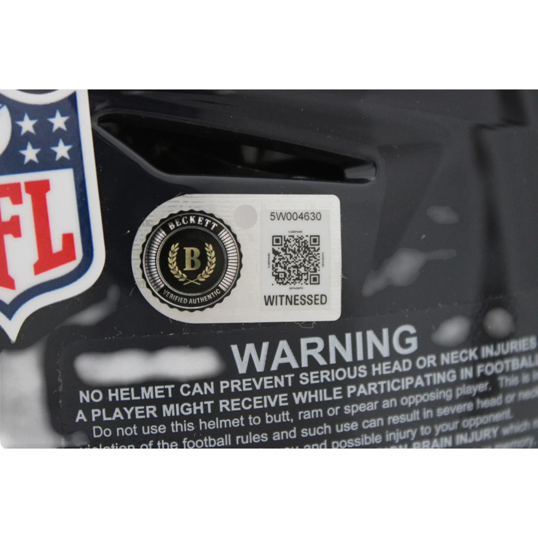 Phil Simms Signed New York Giants SpeedFlex TB Helmet SB MVP Beckett WIT 58496